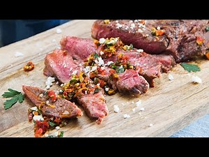 grilled-skirt-steak-with-mediterranean-relish-youtube image
