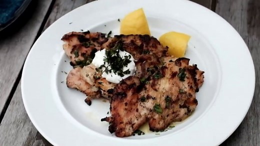 grilled-zaatar-chicken-with-garlic-yogurt-and-cilantro image