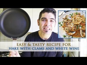 hake-recipe-with-clams-and-white-wine-merluza-a-la-vasca image