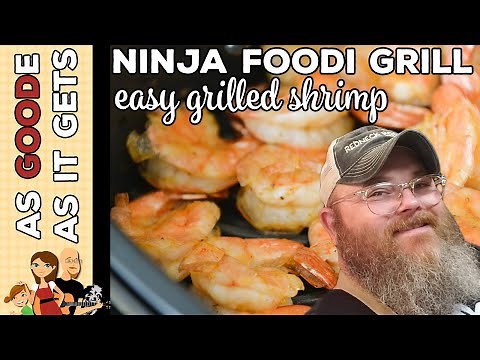 easy-grilled-shrimp-ninja-foodi-grill-youtube image