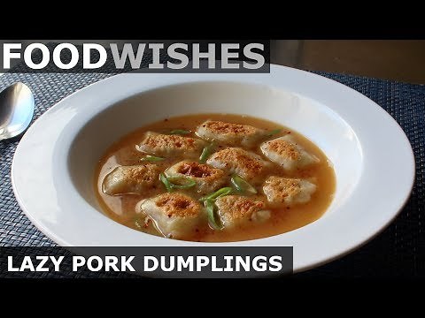 lazy-pork-dumplings-easy-soup-dumpling-food-wishes image