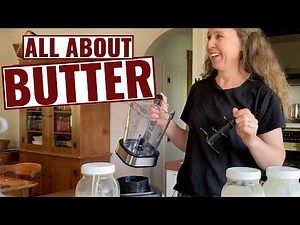 how-to-make-homemade-butter-in-a-blender-youtube image