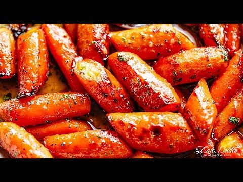 honey-garlic-butter-roasted-carrots-youtube image