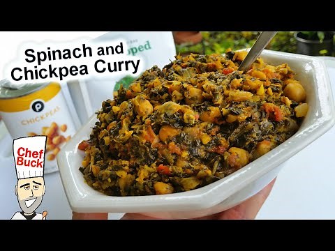 spinach-curry-with-chickpeas-chole-palak image