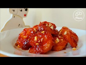 sweet-spicy-sour-shrimpgangjeong-youtube image