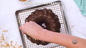 giant-chocolate-peanut-butter-molten-bundt-food image