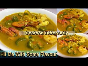 how-to-make-seafood-medley-soup-fish-shrimp image