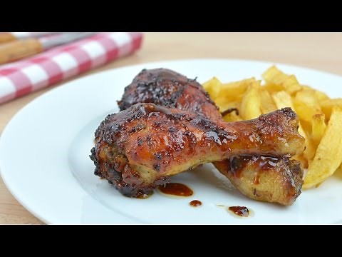 honey-mustard-chicken-drumsticks-easy-oven-baked image
