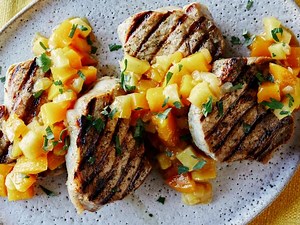 grilled-pork-chops-recipe-kardea-brown-food-network image