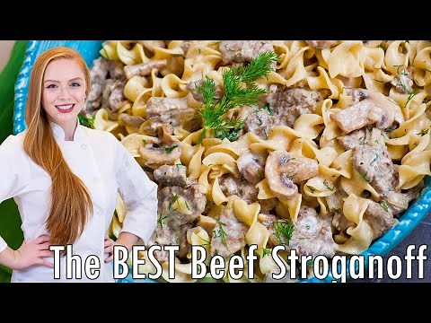 the-best-beef-stroganoff-recipe-with-tender-beef-tenderloin image