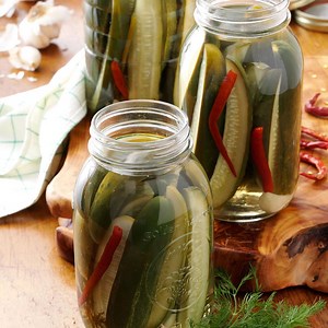 easy-dill-pickles-recipe-how-to-make-it-taste-of-home image