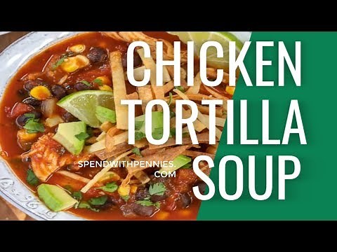 easy-homemade-tortilla-soup-how-to-make-tortilla image