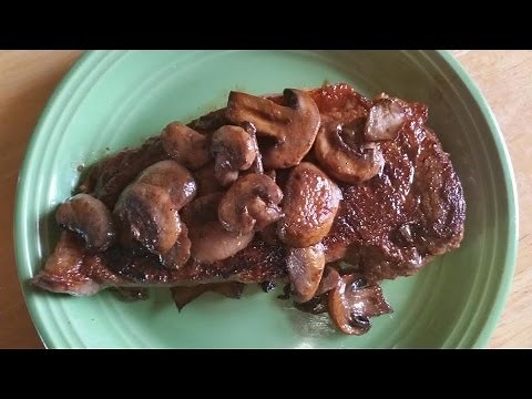steak-with-sauteed-buttery-garlic-mushrooms-how-to image